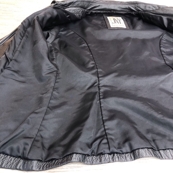 Jones New York Black Leather Jacket - Picture 8 of 16